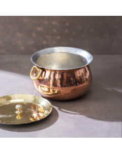 Copper Deep Bottom Pot &ndash; Stew/Dutch Oven Madurai Handi