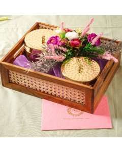 Brass Hammered Gift with sweets